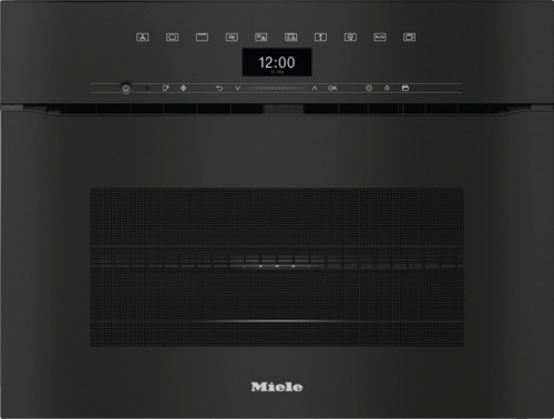 Компактный духовой шкаф с СВЧ Miele H7440BMX OBSW